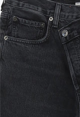 Agolde Criss Cross Straight-Leg Jeans Black A097C-1157_000_SHMBL