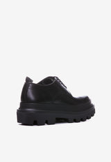 Dolce & Gabbana Calfskin Hi-Trekking Derby Shoes Black A10794 AB640 80999