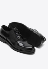 Dolce & Gabbana Altavilla Derby Shoes in Brushed Leather Black A10840A1203/P_DOLCE-80999