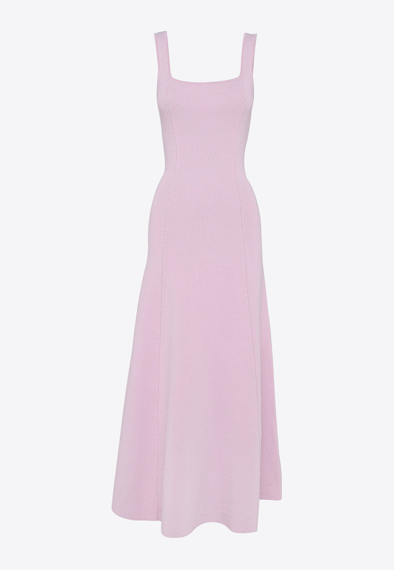 Mossman Monaco Crepe Sleeveless Maxi Dress Pink A1108PINK