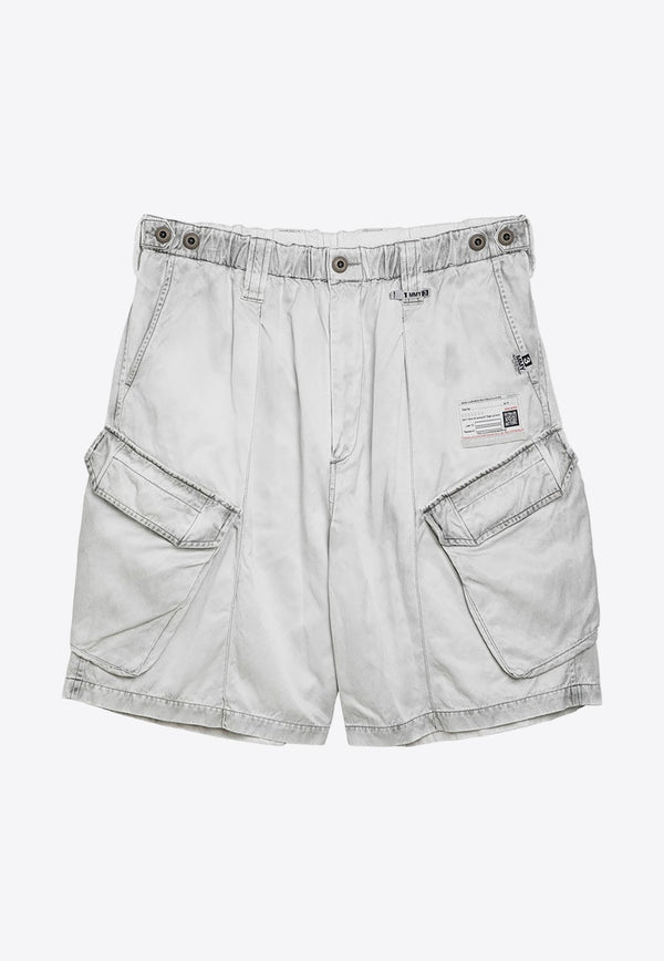 Maison MIHARA YASUHIRO Logo Patch Vintage Cargo Shorts Gray A12PT043CO/O_MIHAR-LG