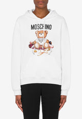 Moschino Tailor Teddy Bear Hooded Sweatshirt White A1707 5528 1001