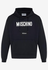 Moschino Logo Print Hooded Sweatshirt Black A1708 5228 1555