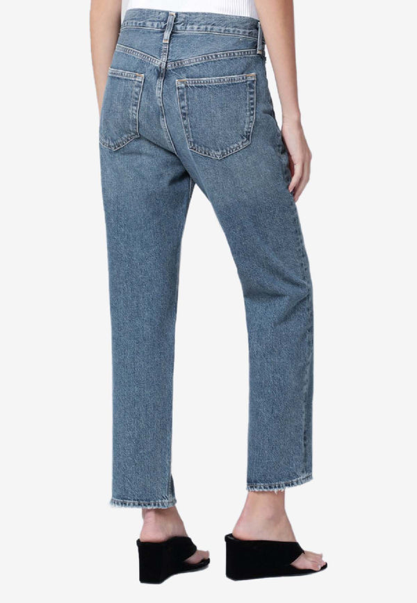 Agolde Valen Straight-Leg Faded Jeans Blue A195B1601/S_AGOLD-SURRD