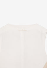 Acne Studios Printed Sleeveless Maxi Dress White A20667PL/O_ACNE-AYS