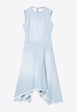 Acne Studios Asymmetric Faded Denim Dress  Light Blue A20806CO/Q_ACNE-228