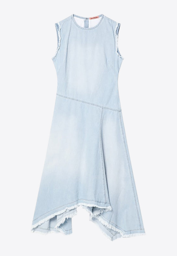 Acne Studios Asymmetric Faded Denim Dress  Light Blue A20806CO/Q_ACNE-228