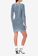 Diesel Houndstooth Mini Dress Blue A214460EGCA/R_DIESE-8ATA