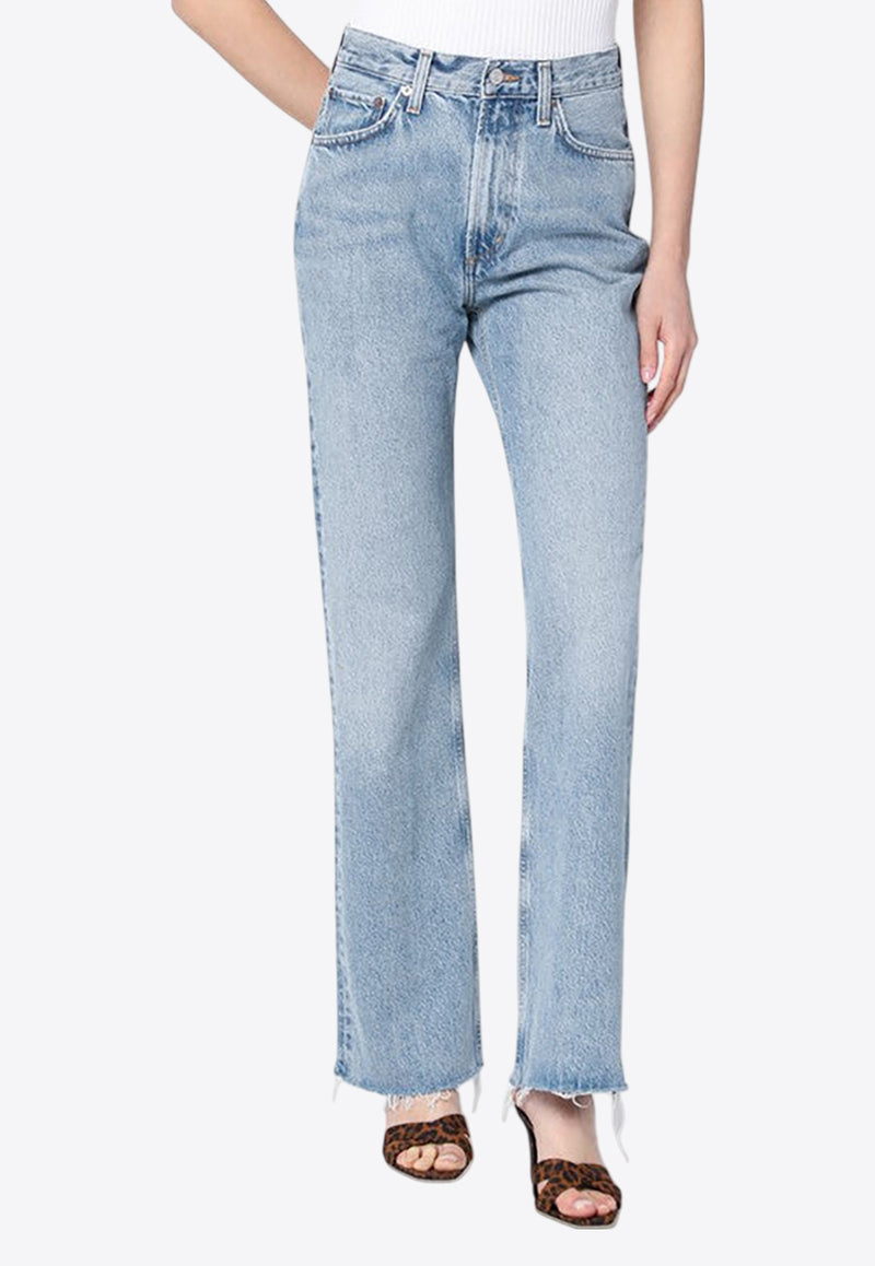 Agolde High-Waist Faded Jeans Blue A2181206/R_AGOLD-STAE