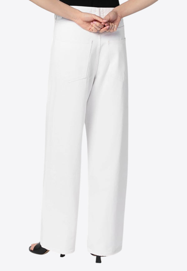 Agolde Vana Fold Wide-Leg Jeans  White A2411183/R_AGOLD-MSHAK