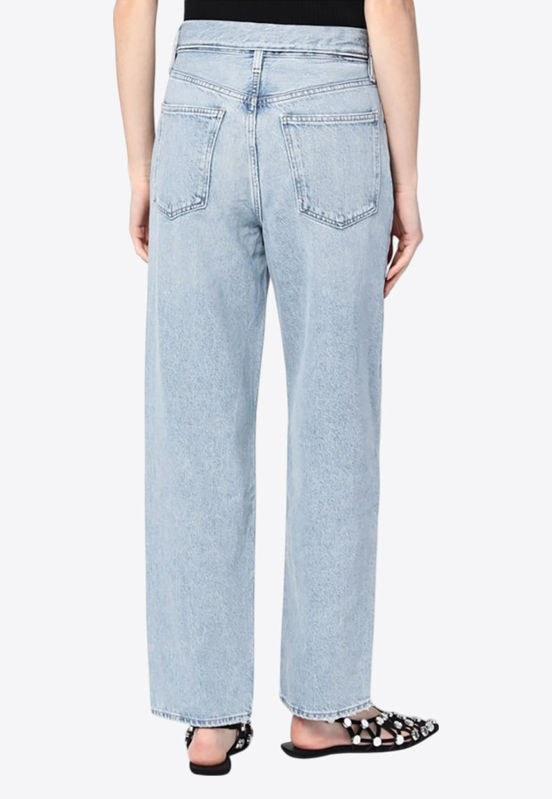 Agolde Washed Straight-Leg Jeans Blue A2491601/R_AGOLD-SLLB