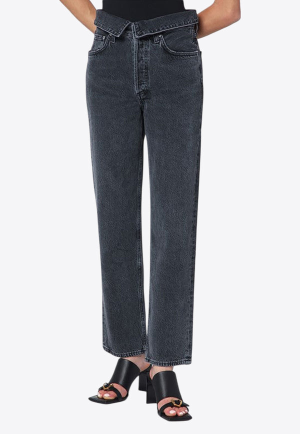 Agolde Echo Straight-Leg Jeans Gray A2491818/R_AGOLD-ZYR