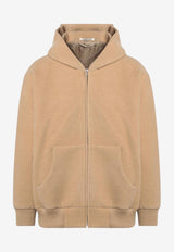 Auralee Zip-Up Hooded Sweatshirt Beige A24AB02PKWO/P_AURA-BE