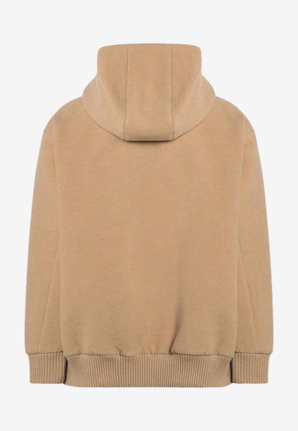 Auralee Zip-Up Hooded Sweatshirt Beige A24AB02PKWO/P_AURA-BE