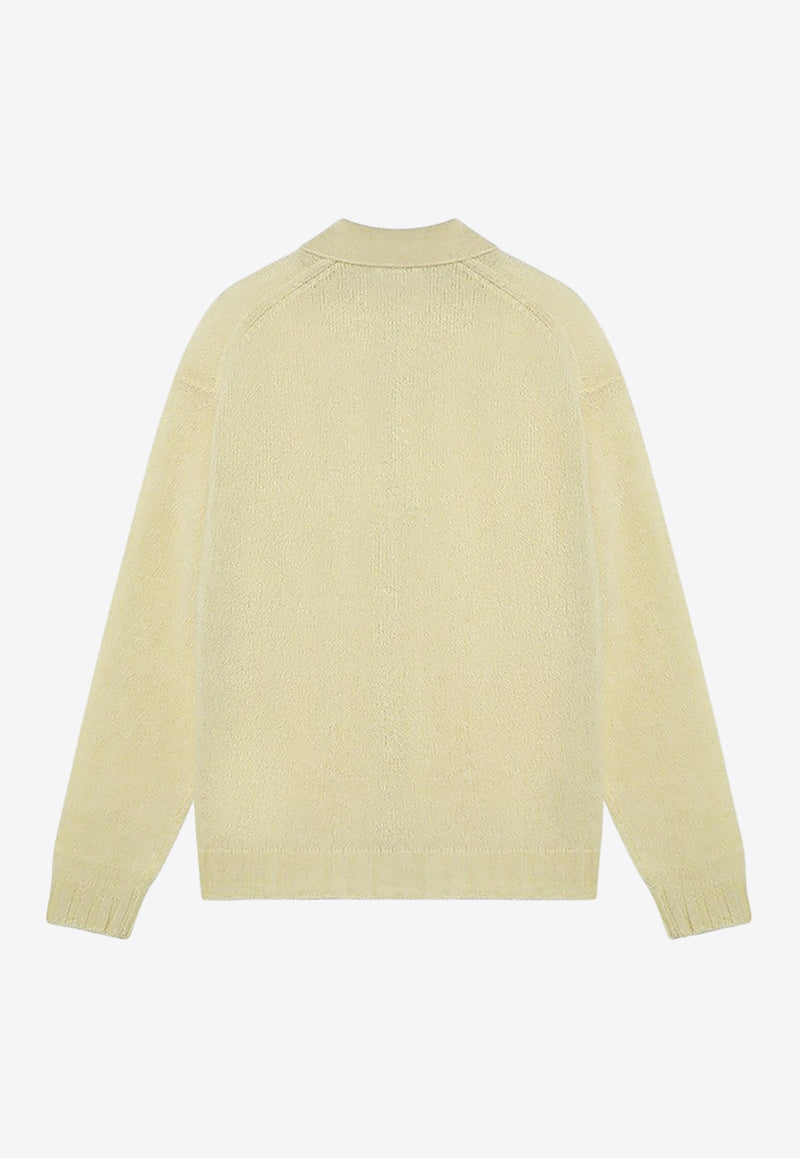 Auralee Wool and Cashmere Cardigan Yellow A24AS01SCWO/P_AURA-LY