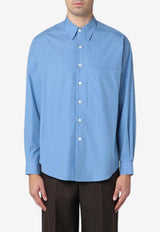 Auralee Classic Long-Sleeved Shirt Blue A24AS02TNCO/P_AURA-BL