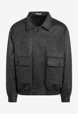 Auralee Cashmere Zip Jacket Gray A25AB03CMWS/R_AURA-TC