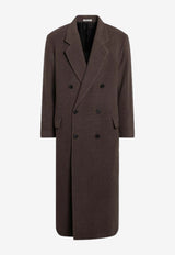 Auralee Double-Breasted Wool Long Coat Brown A25AC02WMWO/R_AURA-TB