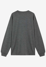 Auralee Wool Crewneck Sweater Gray A25AP01WTWO/R_AURA-TC