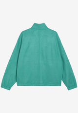 Auralee Silk-Yarn Fleece Sweatshirt Green A25AP02SFSI/R_AURA-JG