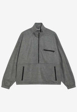 Auralee Silk-Yarn Fleece Sweatshirt Gray A25AP02SFSI/R_AURA-TG