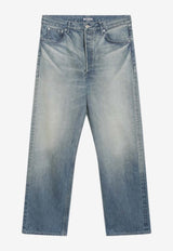 Auralee Washed-Effect Straight-Leg Jeans Blue A25AP03DHDE/R_AURA-FI