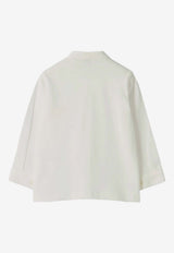 Il Gufo Babies Logo Embroidered Buttoned Shirt White A25GCL0011MF002-BCO/R_GUFO-100