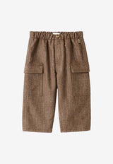 Il Gufo Baby Boys Elasticated Cargo Pants Brown A25GPL0031C0074CO/R_GUFO-191