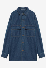 Auralee Oversized Denim Shirt Blue A25SS01SDDE/Q_AURA-MI