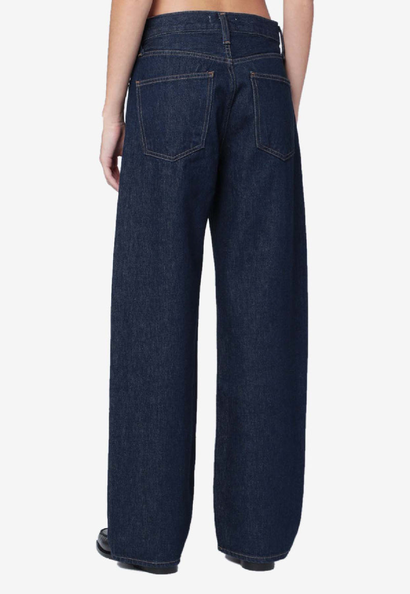 Agolde Arc Washed Straight-Leg Jeans Blue A2901810/S_AGOLD-NSE