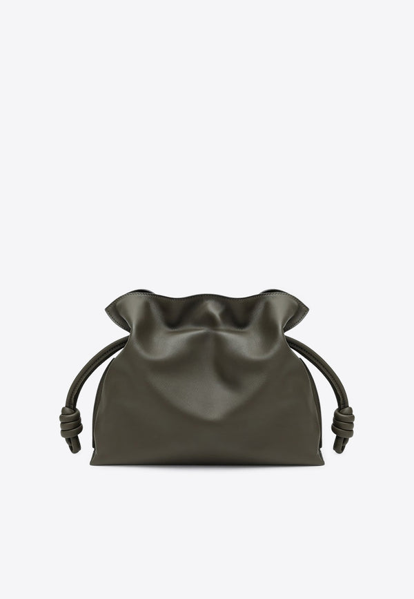 Loewe Medium Flamenco Leather Clutch Dark Green A411FC1XBFLE/R_LOEW-3969