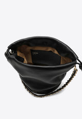 Loewe Flamenco Calf Leather Chain Bucket Bag Black A411FPBX02LE/P_LOEW-1100