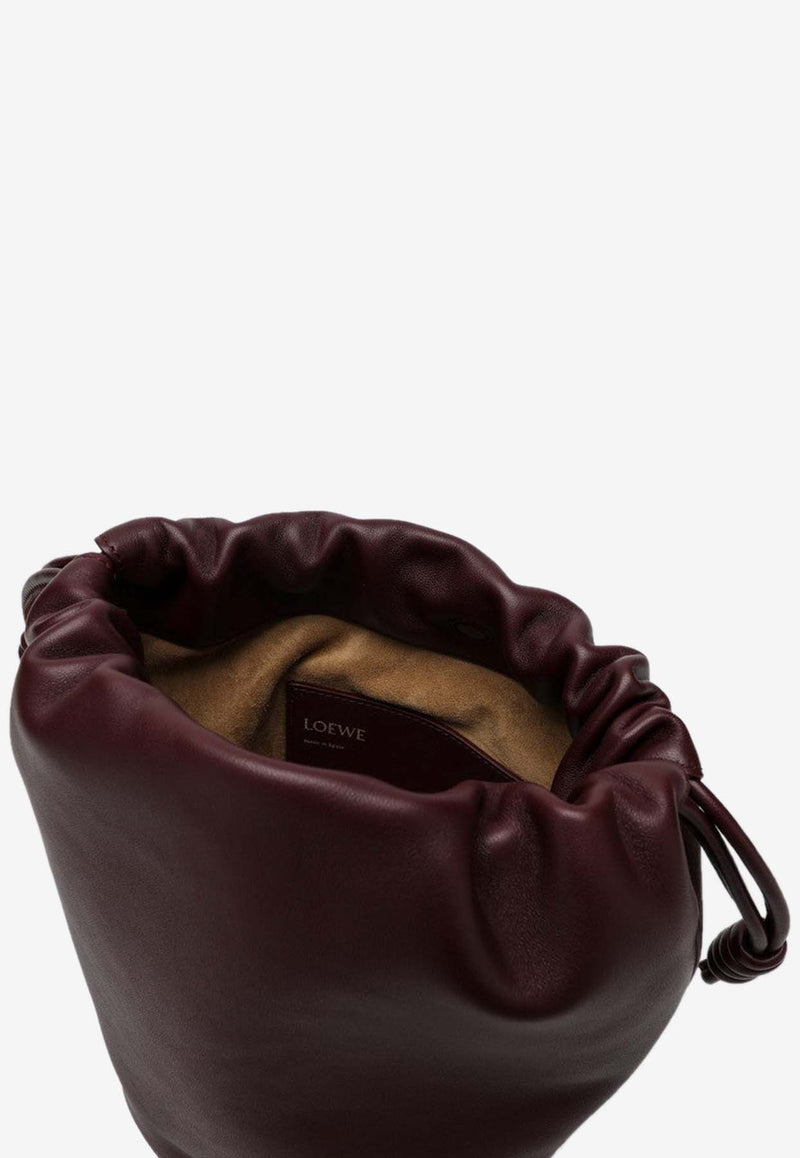 Loewe Flamenco Calf Leather Bucket Bag Burgundy A411FPBX02LE/P_LOEW-7240