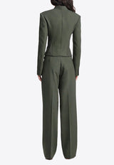 Dion Lee Arch Bustier Tailored Jacket Green A4189P22GREEN