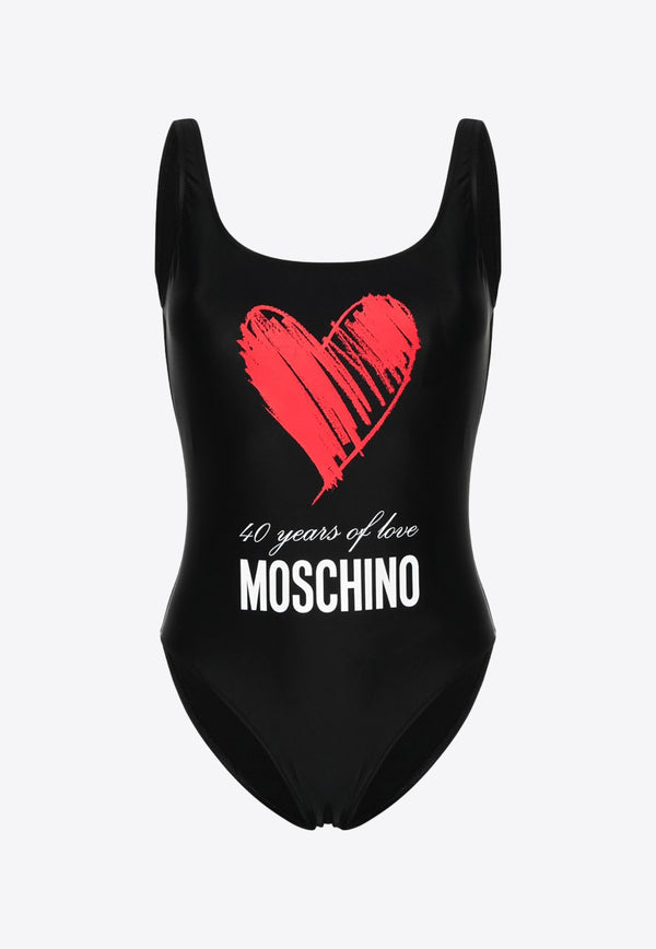 Moschino 40 Years of Love One-Piece Swimsuit A4209 0475 1555