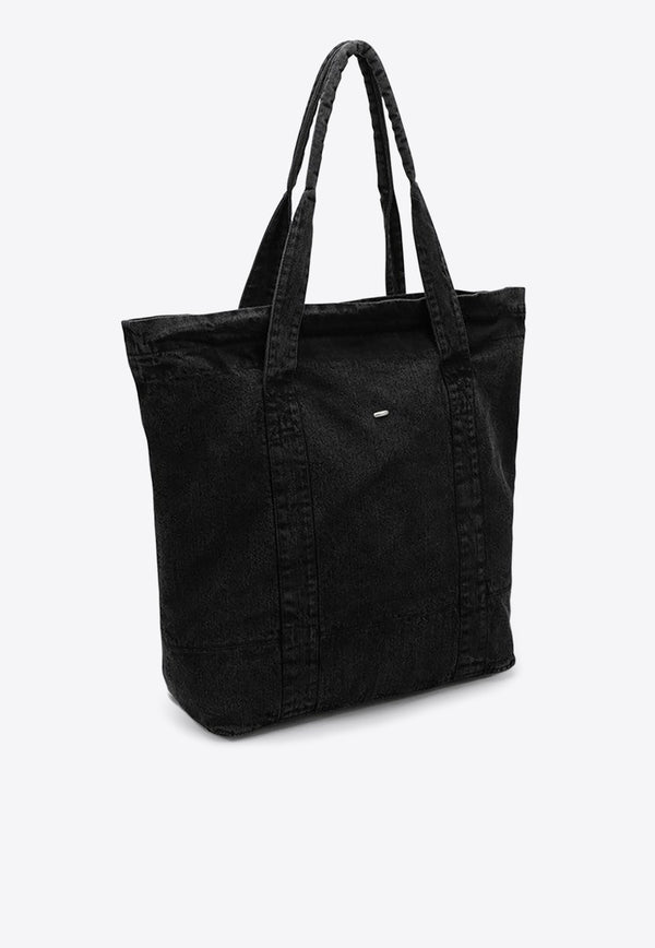 Our Legacy Washed Canvas Tote Bag Black A4248ABCO/P_OLEGA-RB