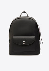 Karl Lagerfeld Ikon Pebbled Leather Backpack Black A4W30003_BLACK