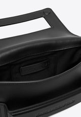 Karl Lagerfeld Ikon K Studded Leather Shoulder Bag Black A4W30083_BLACK