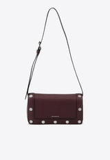 Karl Lagerfeld K/Rocky Marais Studded Shoulder Bag Burgundy A4W30121_BURGUNDY