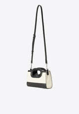 Karl Lagerfeld Mini K/Aviator Leather Handbag Monochrome A4W30284_BLACK WHIT
