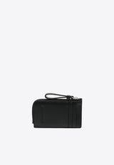 Karl Lagerfeld K/Circle Leather Zip Cardholder Black A4W32024_BLACK