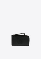 Karl Lagerfeld K/Circle Leather Zip Cardholder Black A4W32024_BLACK