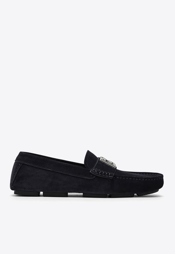 Dolce & Gabbana Logo-Plaque Suede Loafers A50598AT441/O_DOLCE-86115