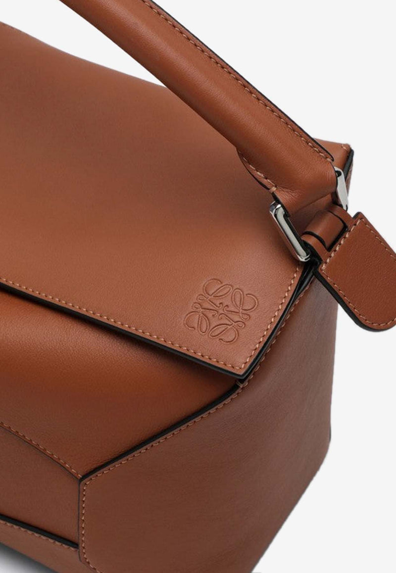 Loewe Puzzle Leather Top Handle Bag Tan A510P49X14LE/P_LOEW-2530