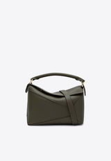 Loewe Small Puzzle Leather Top Handle Bag Green A510P60X41LE/Q_LOEW-3969