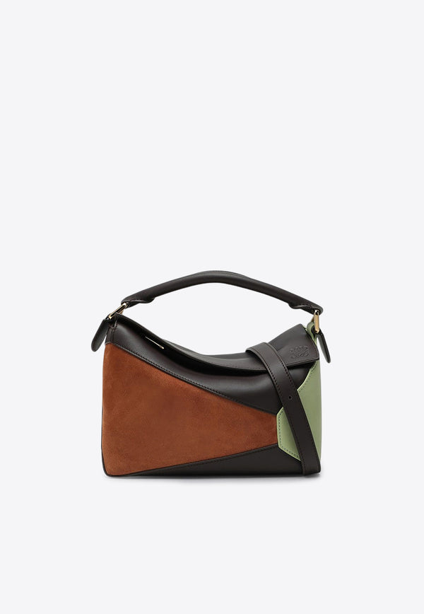 Loewe Small Puzzle Top Handle Bag in Calf Leather Multicolor A510P60X94LE/P_LOEW-4522