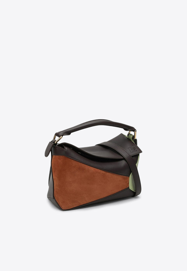 Loewe Small Puzzle Top Handle Bag in Calf Leather Multicolor A510P60X94LE/P_LOEW-4522