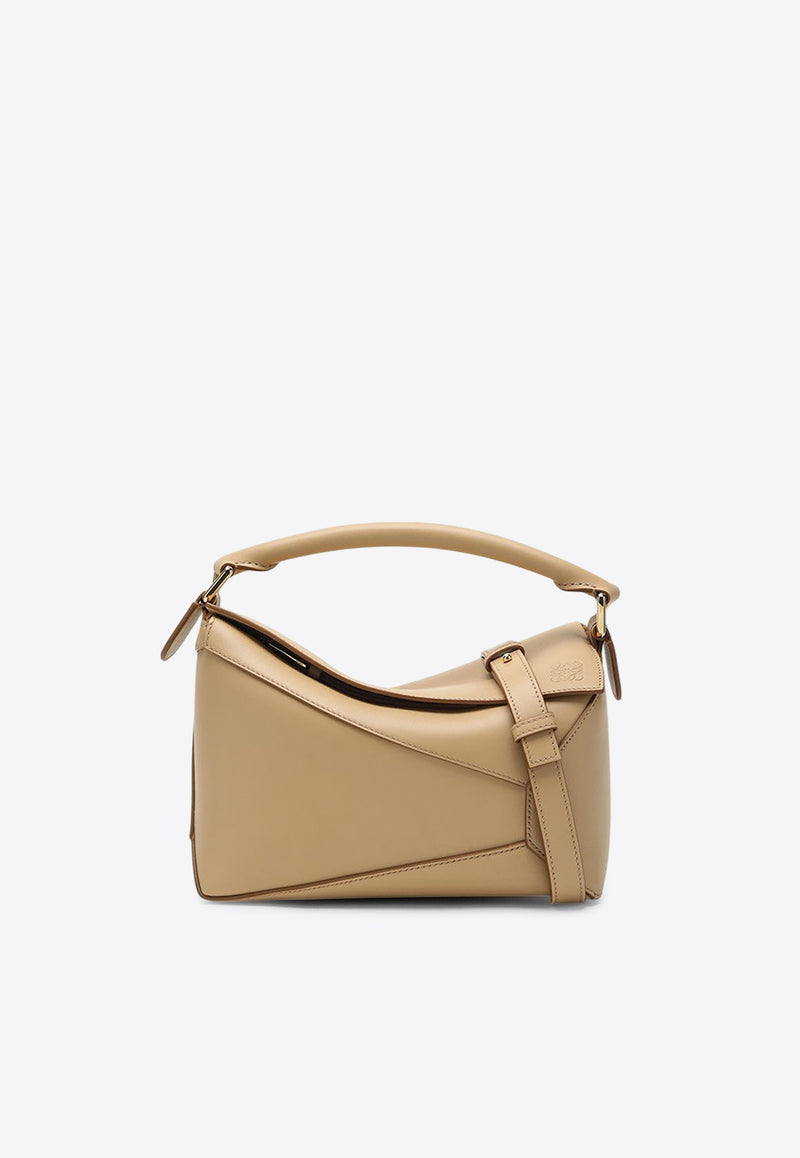 Loewe Small Puzzle Edge Top Handle Bag Beige A510P60XACLE/R_LOEW-6640
