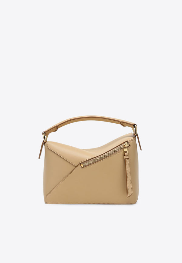 Loewe Small Puzzle Edge Top Handle Bag Beige A510P60XACLE/R_LOEW-6640