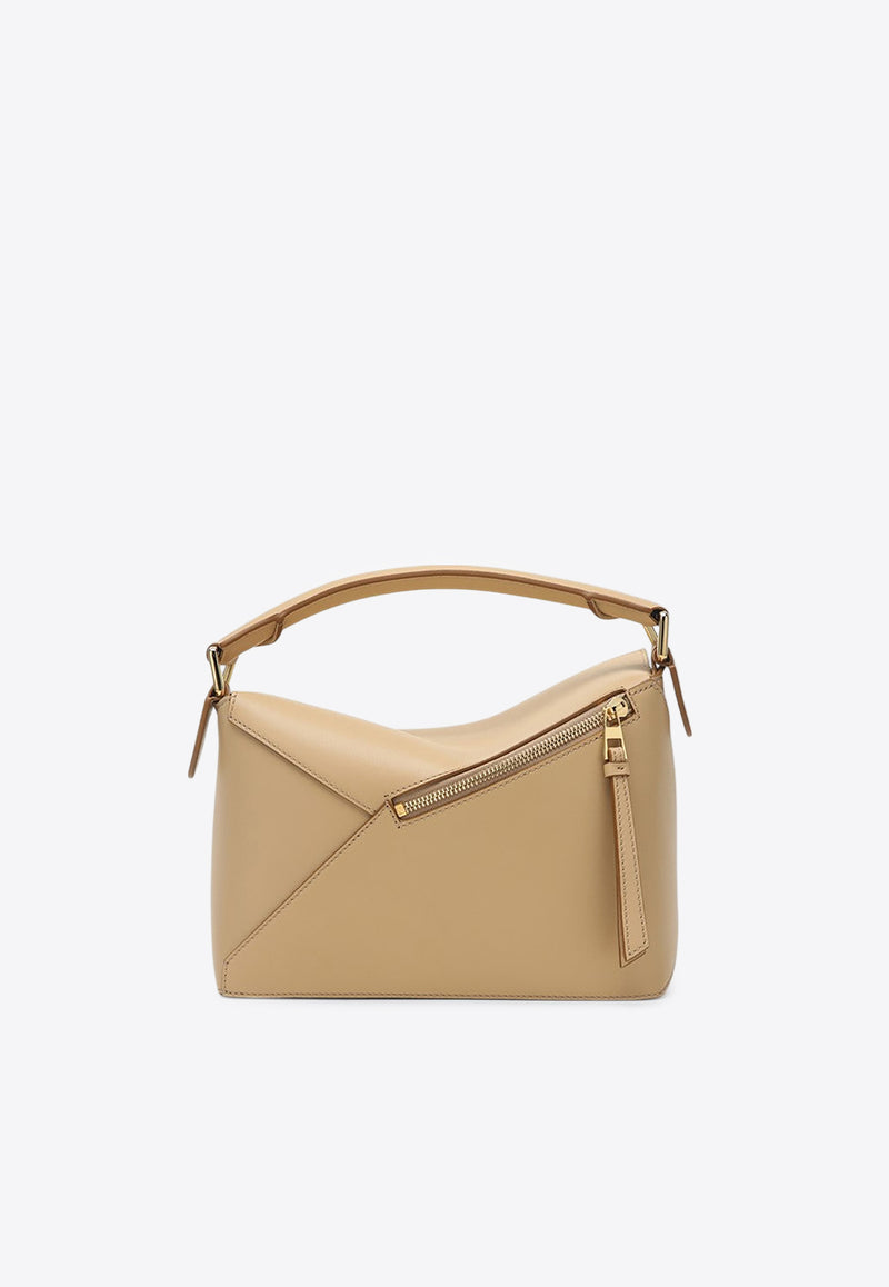 Loewe Small Puzzle Edge Top Handle Bag Beige A510P60XACLE/R_LOEW-6640
